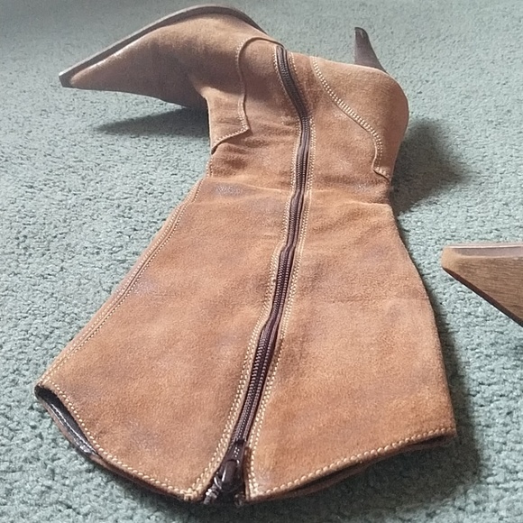 Leather Heeled Boots - Picture 3 of 3